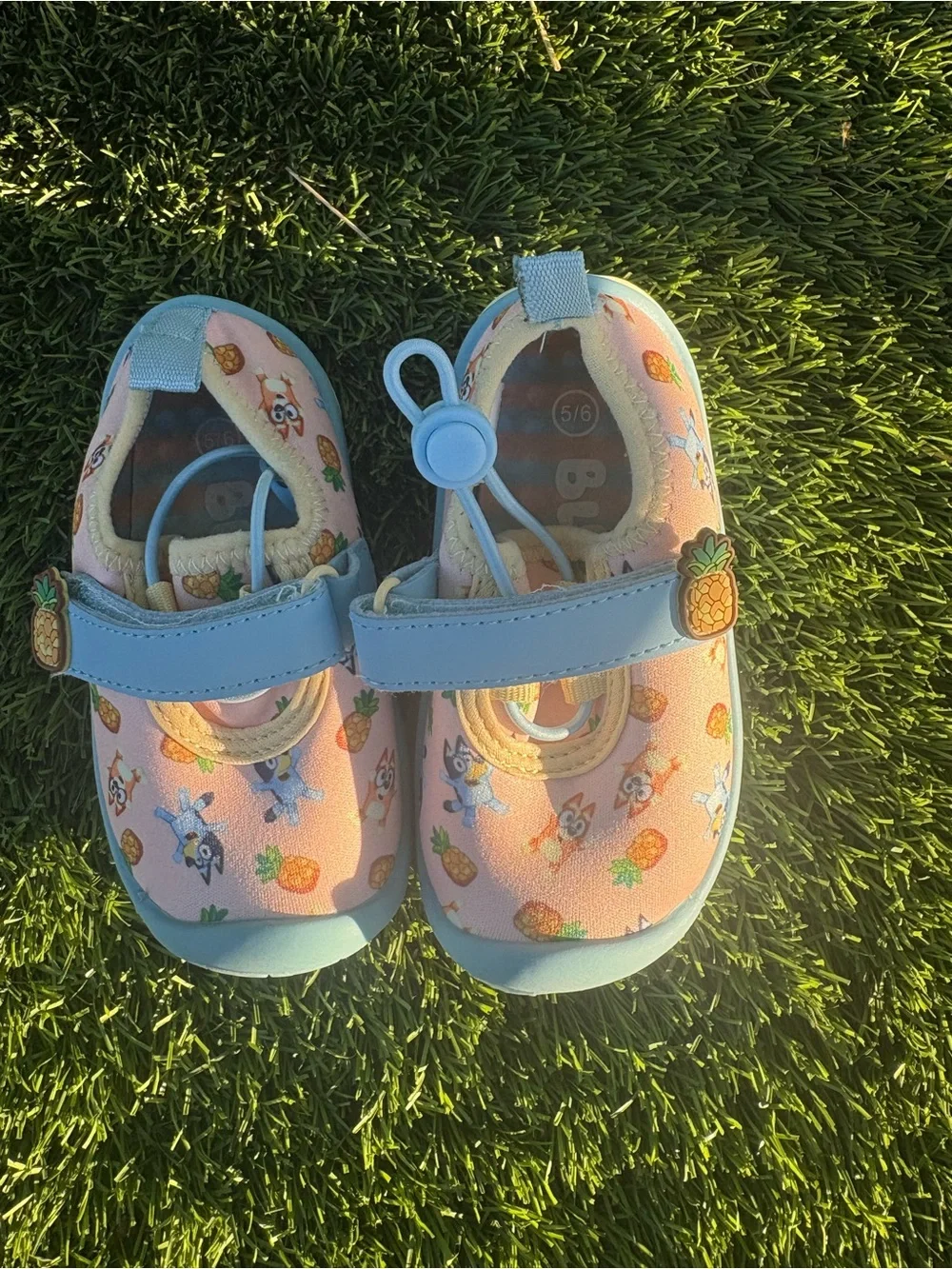 Bluey slippers and shoes size 5/6 toddler